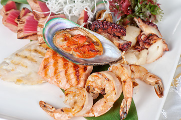 Image showing seafood mix dish