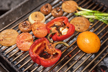 Image showing Different grilled vegetable