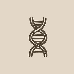 Image showing DNA sketch icon.