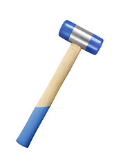 Image showing blue Hammer on white