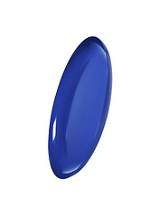 Image showing blue plate on white background