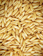 Image showing Whole wheat grains close up background