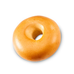 Image showing Fresh Bagel Isolated on a White Background