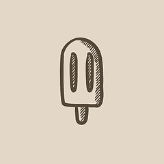 Image showing Popsicle sketch icon.