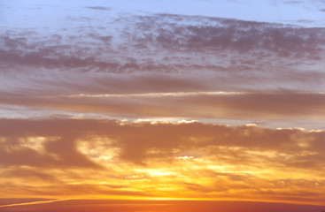 Image showing the sky during sunset