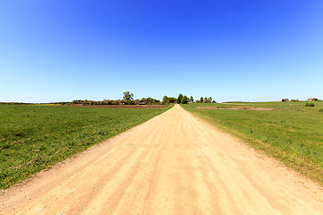 Image showing rural road , spring