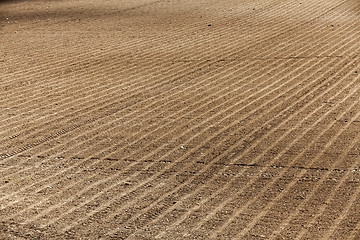 Image showing plowed agricultural field