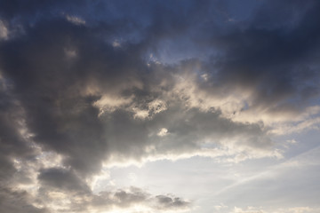 Image showing photographed the sky with clouds