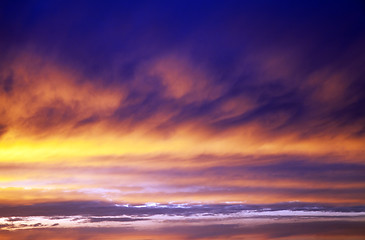 Image showing sky during sunrise