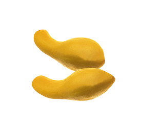 Image showing butternut squashes on white background