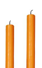 Image showing candles isolated on a white background