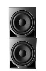 Image showing Great loud speakers isolated on white.