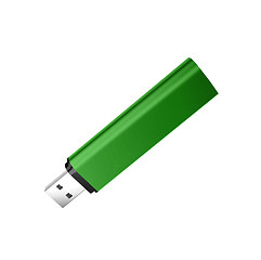 Image showing Usb flash drive on the white background