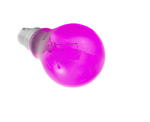 Image showing Photo of light bulb on white background