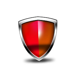 Image showing Red security shield