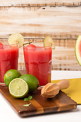 Image showing Watermelon smoothies