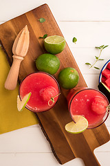 Image showing Watermelon smoothies