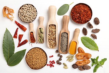 Image showing Spices and herbs.