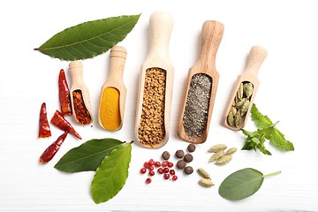 Image showing Spices and herbs.