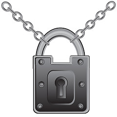 Image showing Lock on chain