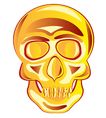 Image showing Golden skull