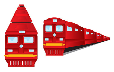 Image showing Two trains