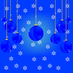 Image showing Festive background from ball