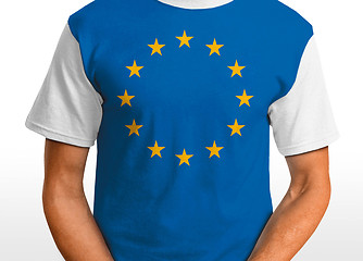 Image showing Europe t-shirt isolated on white