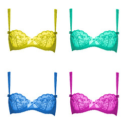 Image showing different bras isolated over white