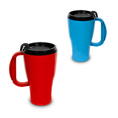 Image showing two thermal mugs