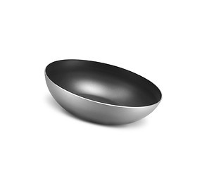 Image showing black salad bowl isolated