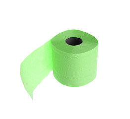 Image showing toilet paper on white background