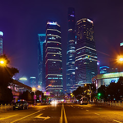 Image showing Shanghai at night