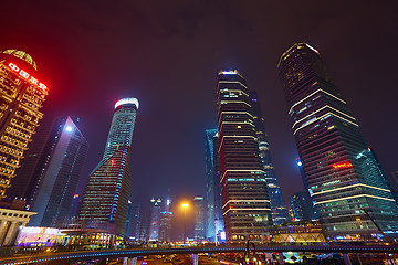 Image showing Shanghai at night