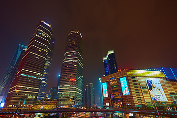 Image showing Shanghai at night