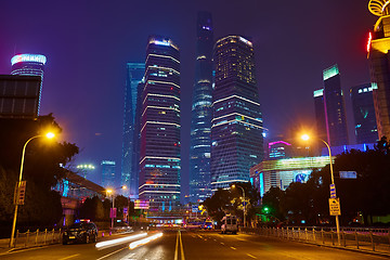 Image showing Shanghai at night