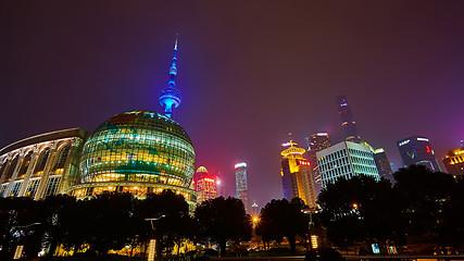 Image showing Shanghai at night