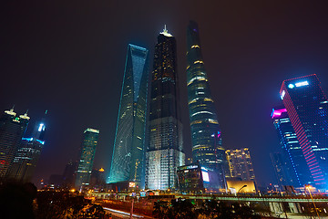 Image showing Shanghai at night