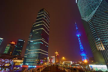 Image showing Oriental Pearl Tower at night