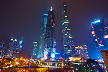 Image showing Shanghai at night