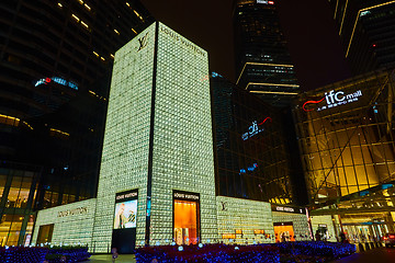 Image showing Exterior of a Louis Vuitton store in Nanjing road Shanghai