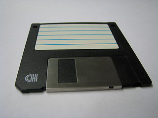 Image showing Old fasion computer disk