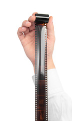 Image showing man holding film