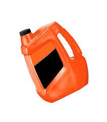 Image showing orange Oil canister isolated on a white background