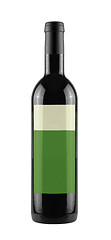 Image showing wine bottle isolated on a white background