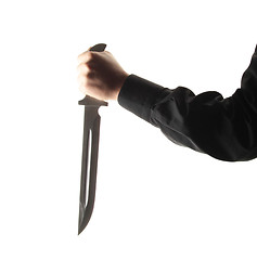 Image showing Man with a knife