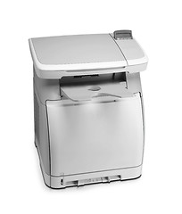 Image showing new style scanner printer xerox office device isolated