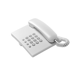 Image showing white Home Phone Isolated