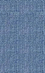 Image showing Closeup blue denim jeans texture with copy-paste space