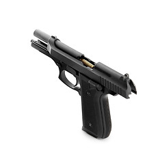 Image showing Handgun with loaded bullet